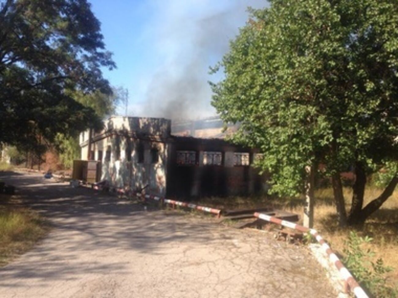 Фотография, сделанная недалеко от места взрыва