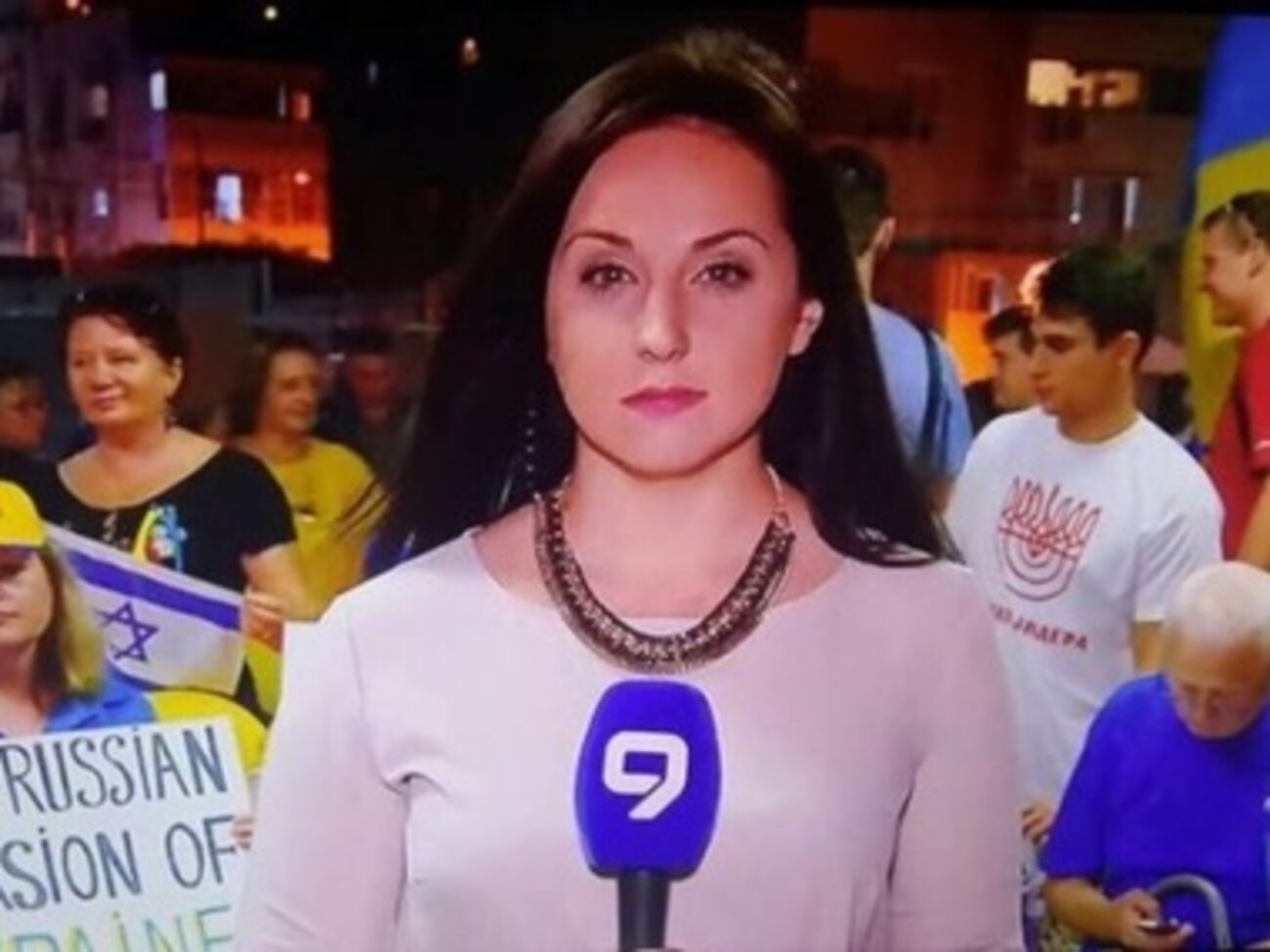 Акция в поддержку Украины у Посольства США в Израиле привлекла внимание местных и мировых СМИ