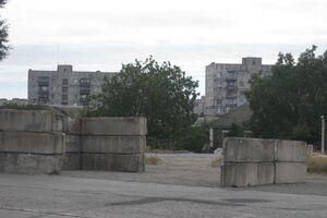 Блокпост, встревоживший жителей окрестных домов