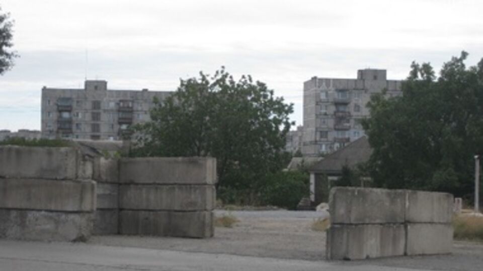 Блокпост, встревоживший жителей окрестных домов