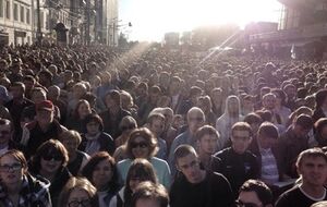 На Марш мира в Москве 21 сентября вышли десятки тысяч человек