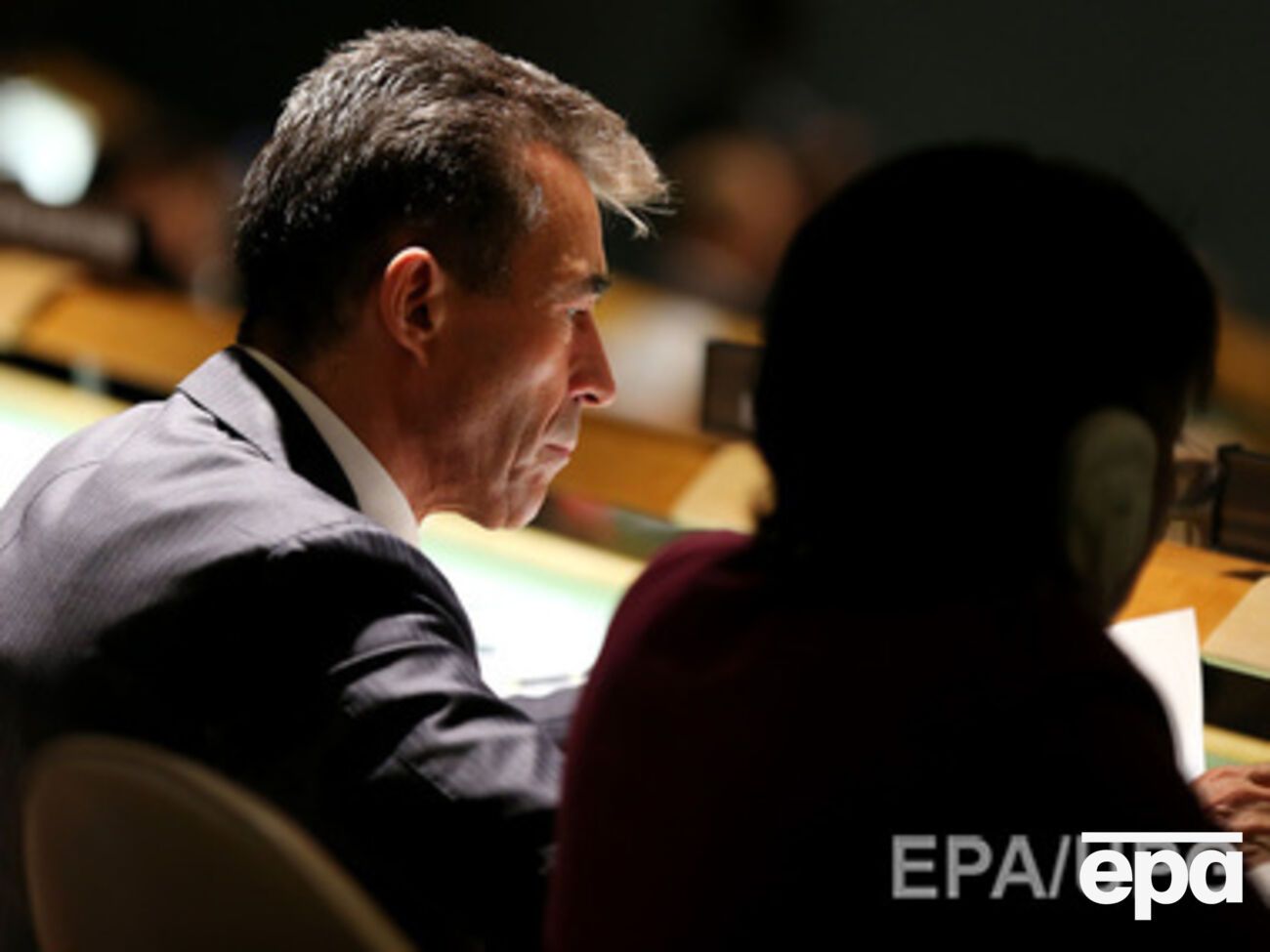 Генеральный секретарь НАТО Андерс Фог Расмуссен на 69-й сессии Генассамблеи ООН в Нью-Йорке