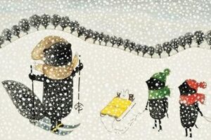 Иллюстрация из книги "Хто зробить сніг" Тараса и Марьяны Прохасько