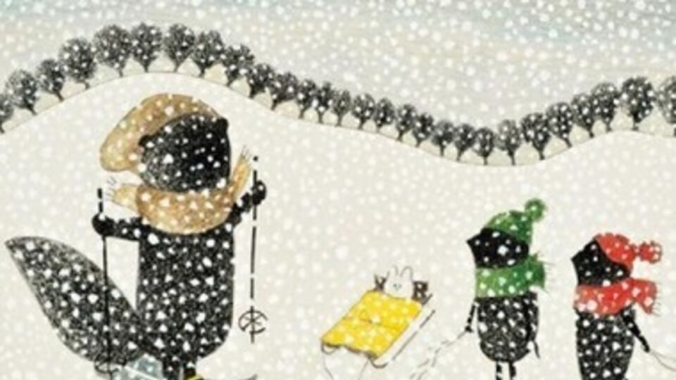 Иллюстрация из книги "Хто зробить сніг" Тараса и Марьяны Прохасько