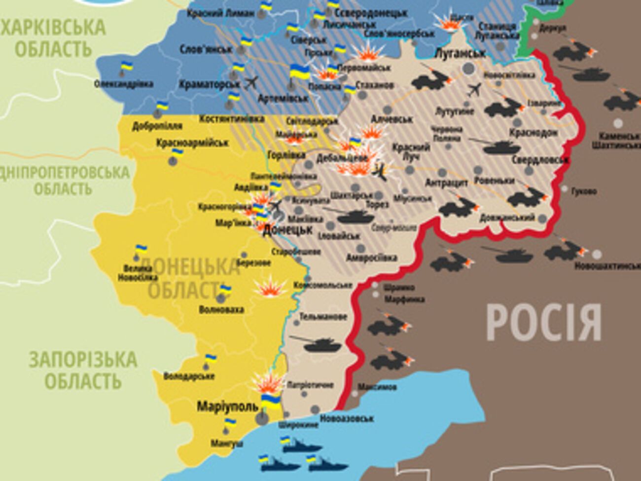 Ситуация на востоке Украины на 27 сентября