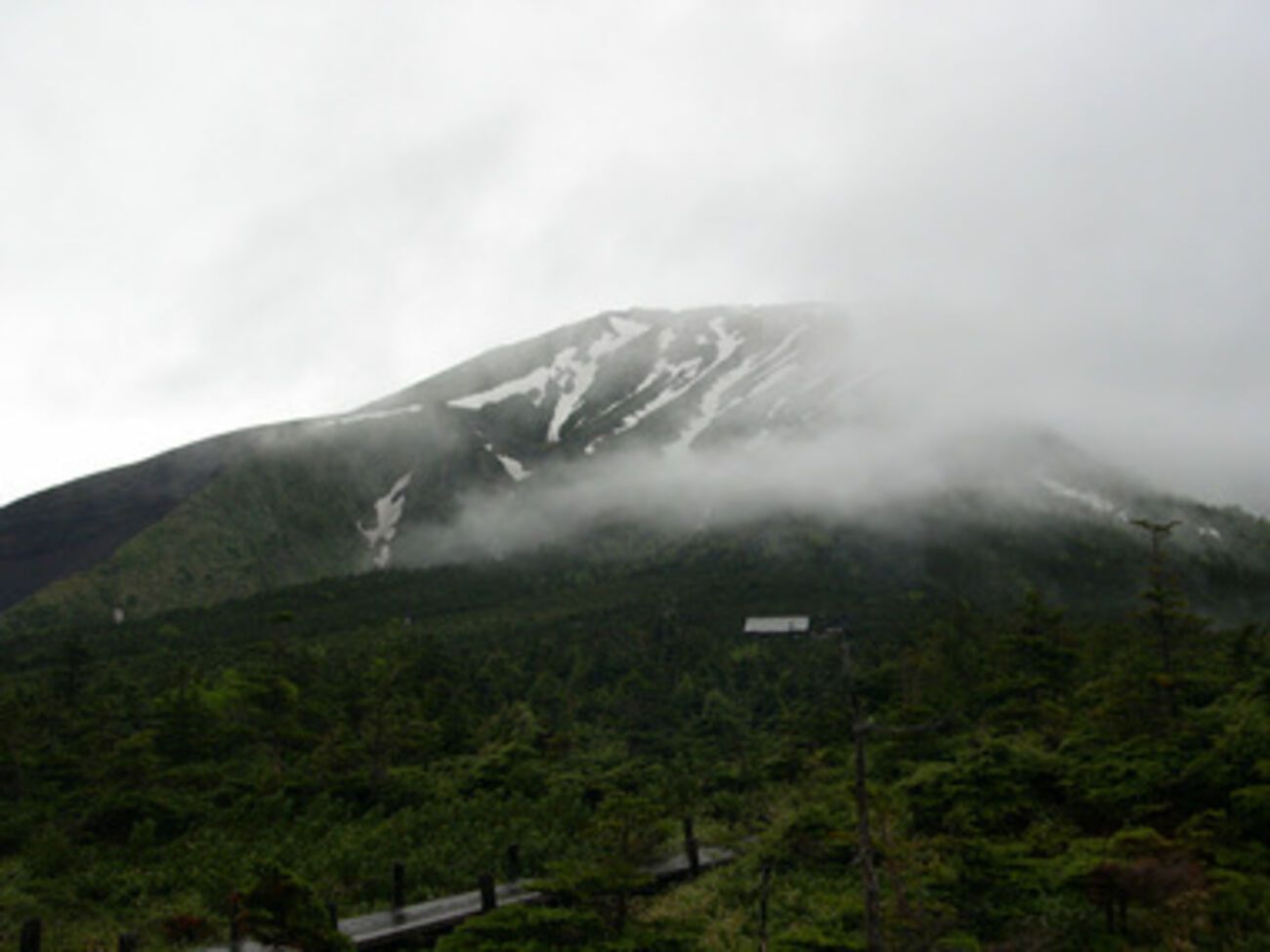 Вулкан Онтаке до извержения