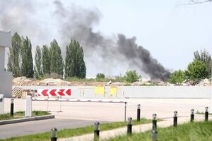 В Донецке начался пожар