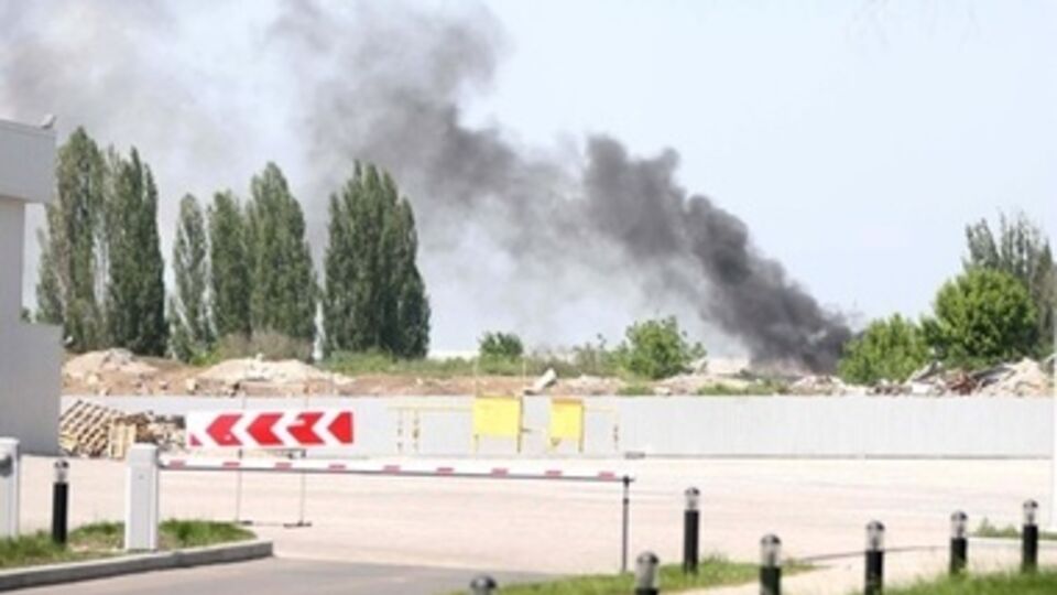 В Донецке начался пожар