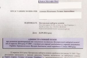 Административный иск против Валерия Хорошковского