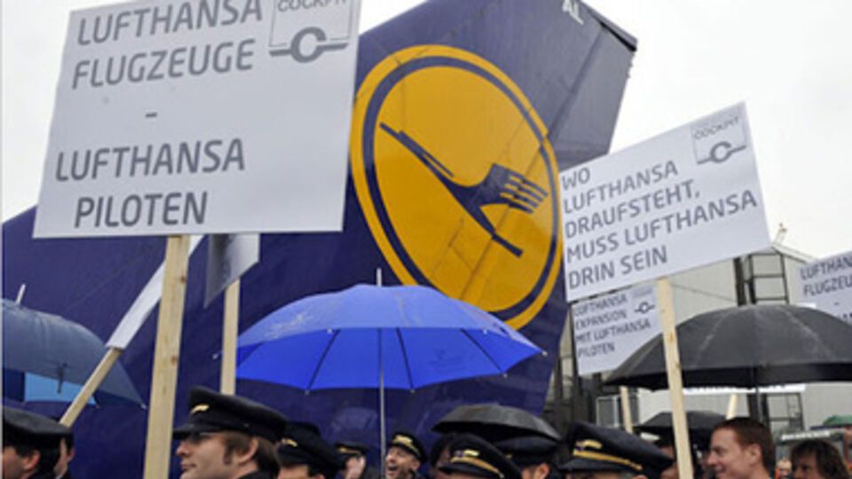 Часть пилотов Lufthansa завтра будет бастовать