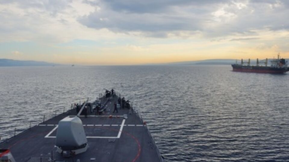 Корабль будет работать в координации с силами НАТО в регионе