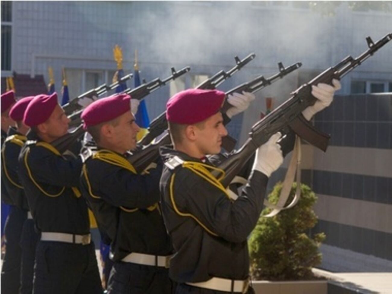 Участники церемонии почтили память погибших в ходе АТО военнослужащих