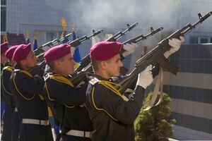 Участники церемонии почтили память погибших в ходе АТО военнослужащих