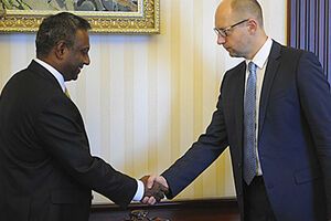 Яценюк встретился с генсекретарем правозащитной организации