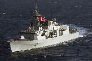 Российские истребители облетели канадский фрегат