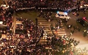 Инцидент произошел около полуночи по местному времени