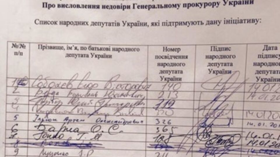 Представитель Радикальной партии Игорь Попов отозвал свою подпись