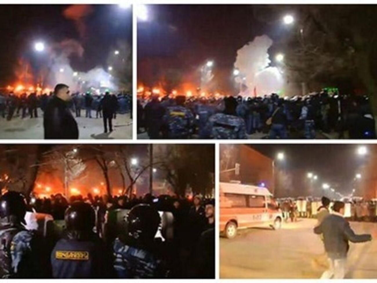 Манифестанты забросали консульство камнями, полиция применила спецсредства