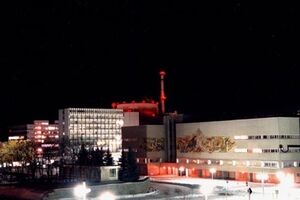 Поздно вечером произошло возгорание охладителя внутри пропускного трансформатора АЭС