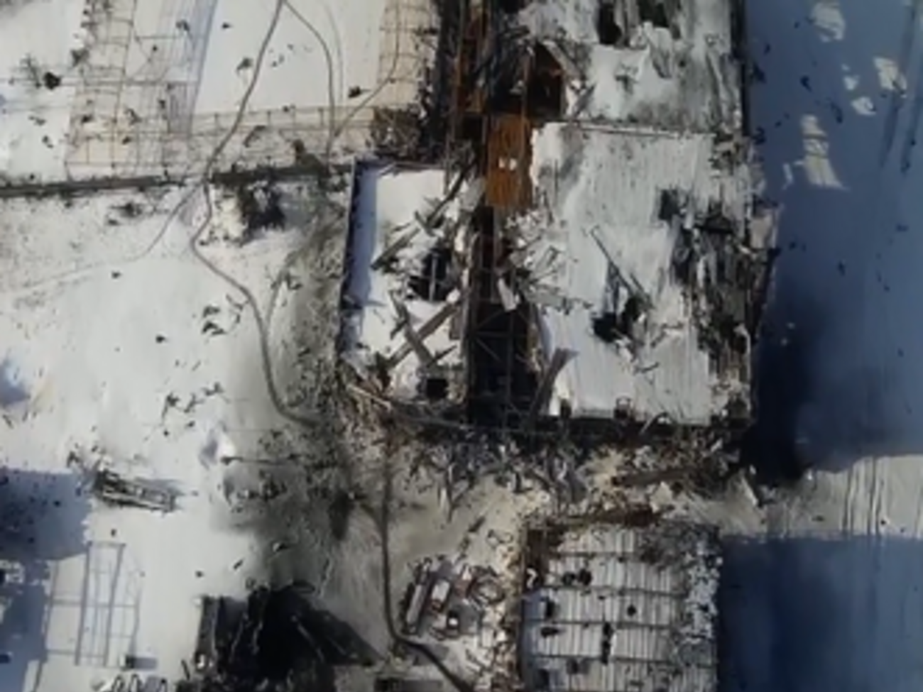 Донецкий аэропорт сняли с высоты птичьего полета