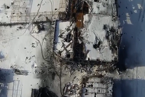 Донецкий аэропорт сняли с высоты птичьего полета