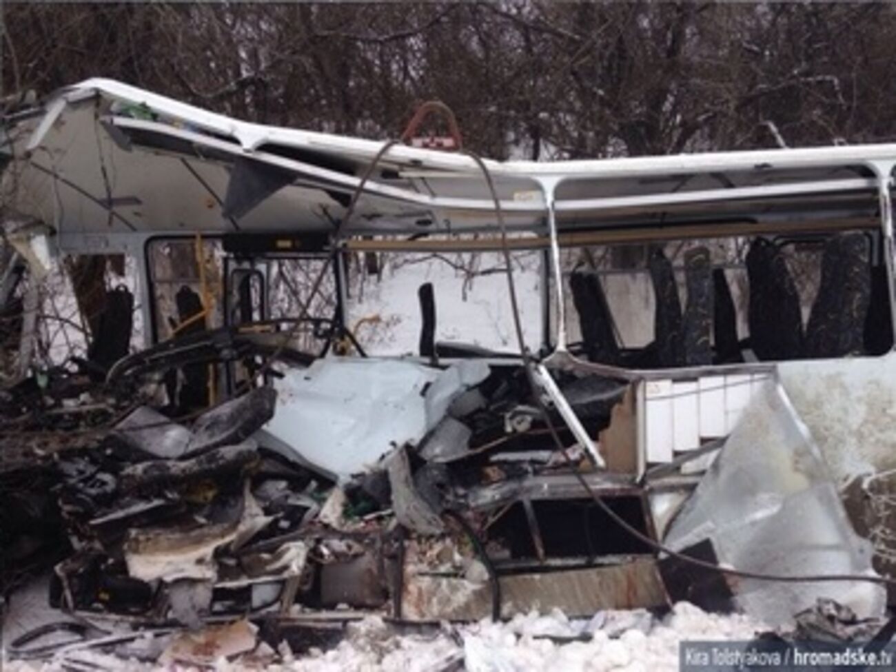 ДТП, в котором погибли 12 военных, произошло 5 января вблизи Артемовска