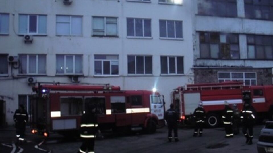 Пожар начался в комнате для отдыха охраны