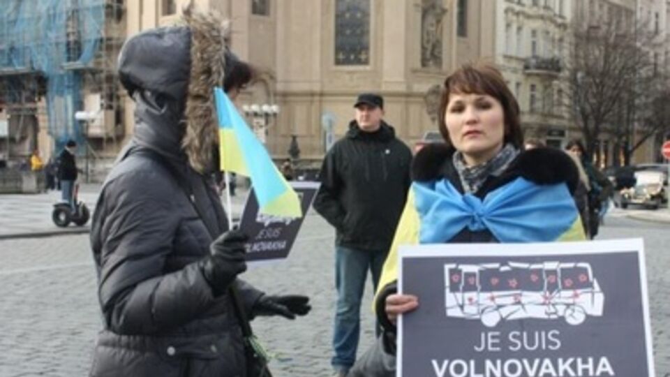 Погибших под Волновахой почтили и в Праге