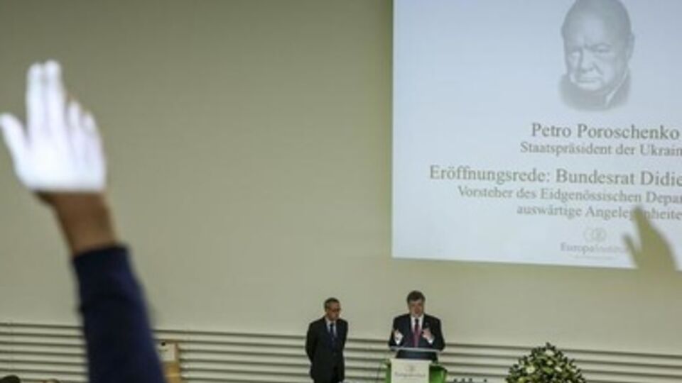 Сегодня Петр Порошенко выступил в Университете Цюриха