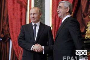 Глава РФ Владимир Путин и президент Армении Серж Саргсян