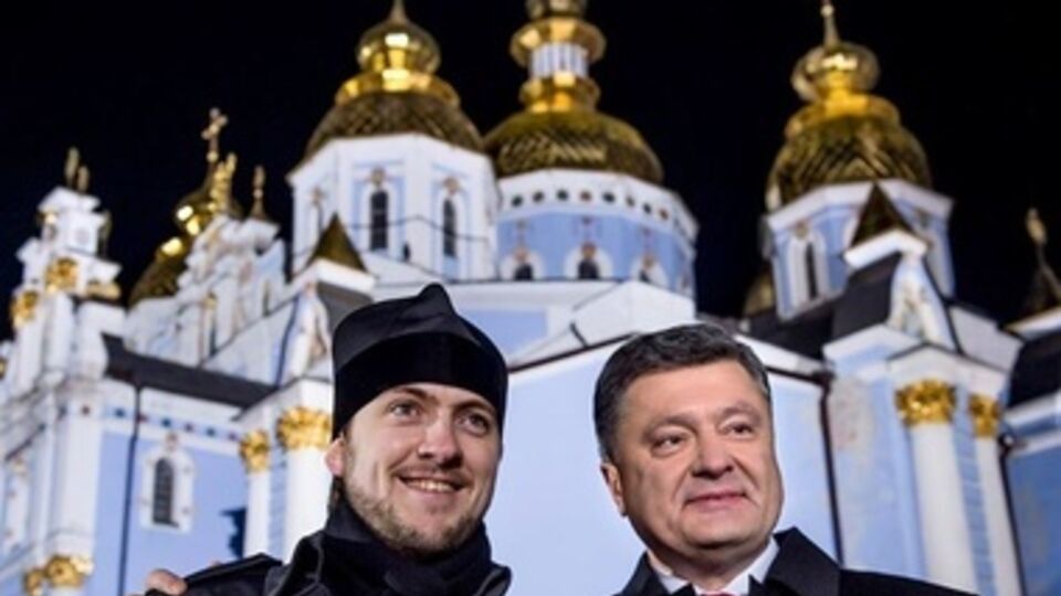 Порошенко со звонарем Иваном Сидором