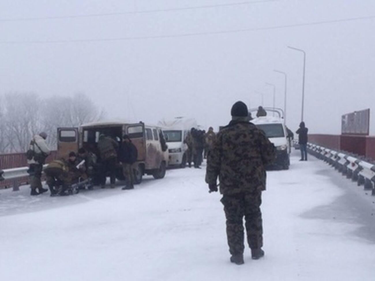 У одного из освобожденных военных были обморожены ноги
