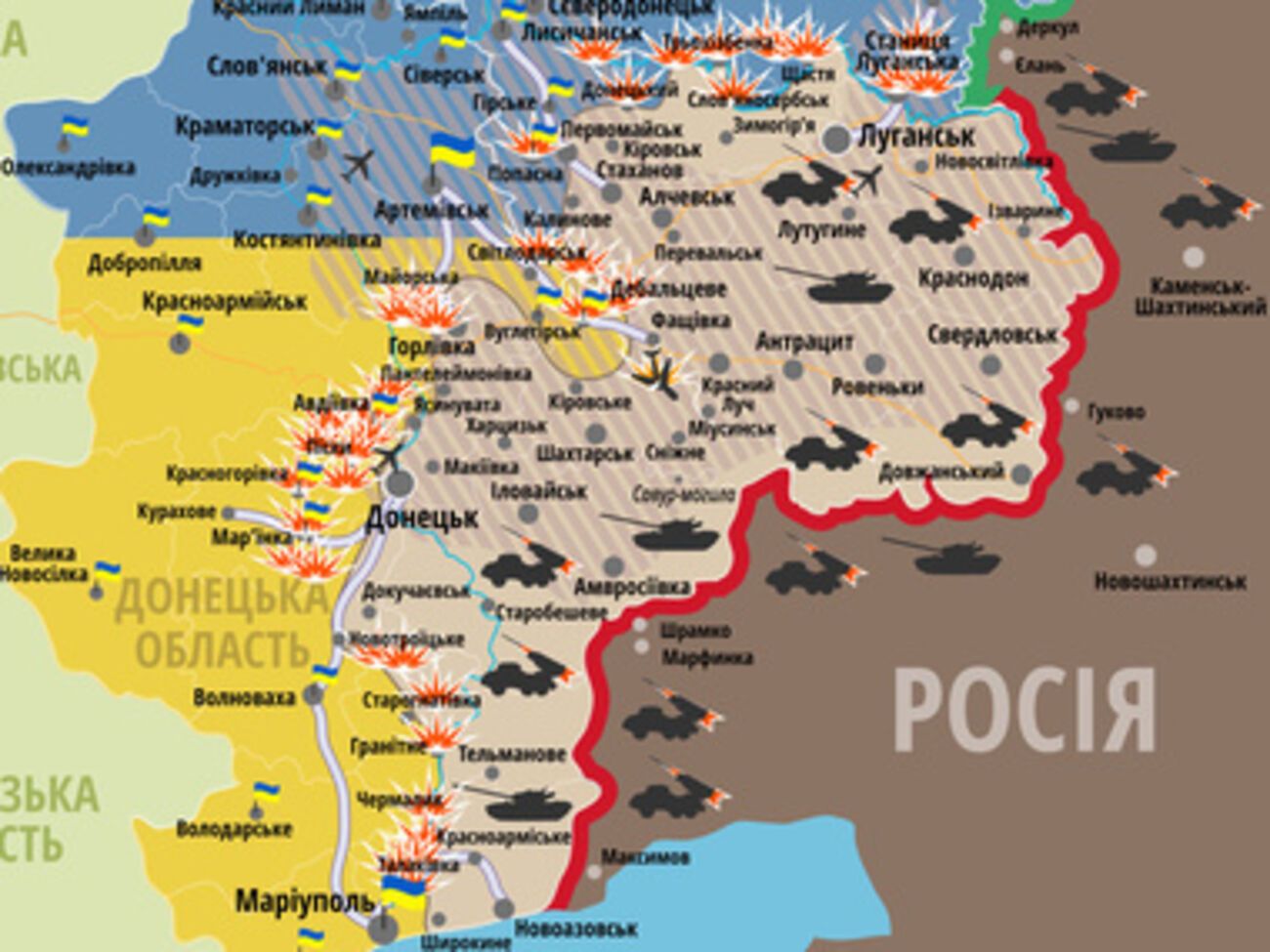 Обстрелы на Донбассе не прекращаются