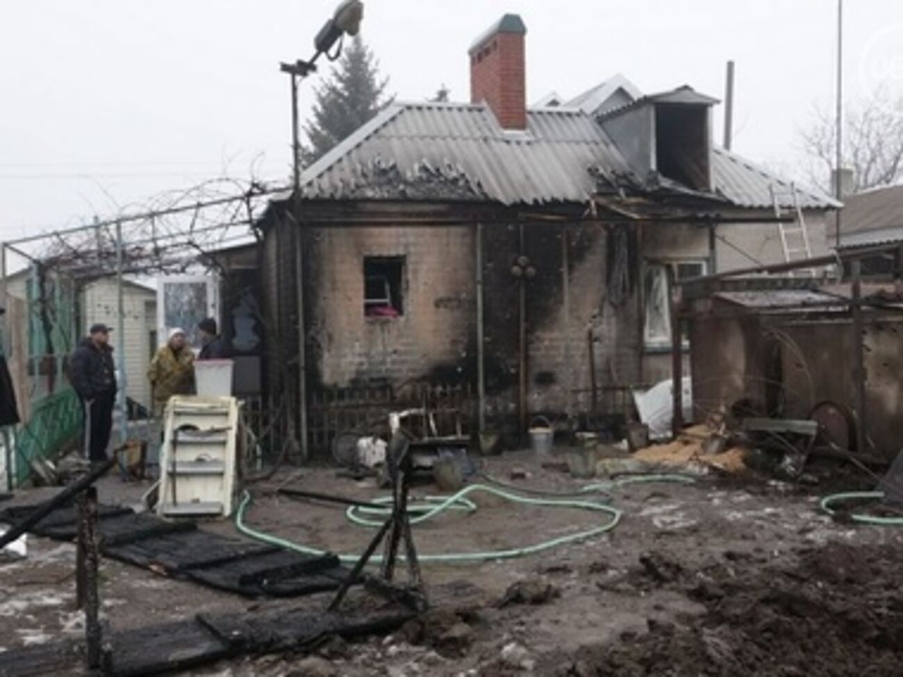 Боевики обстреляли Сартану из крупнокалиберной артиллерии. Фоторепортаж