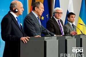 Лоран Фабиус, Сергей Лавров, Франк-Вальтер Штайнмайер и Павел Климкин встречались чуть больше недели назад, 12 января