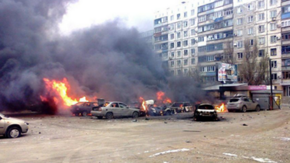 Атака боевиков на Мариуполь. 24 января. Онлайн-репортаж