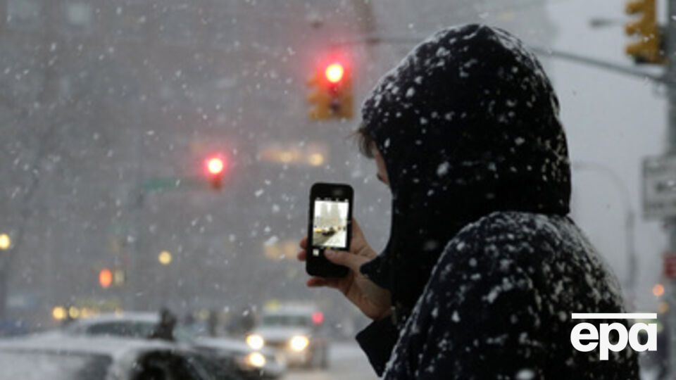 В США ожидают рекордных снегопадов