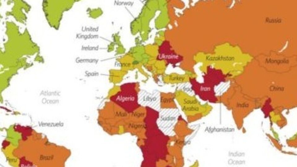 Украина находится в категории стран с "репрессивной экономикой"