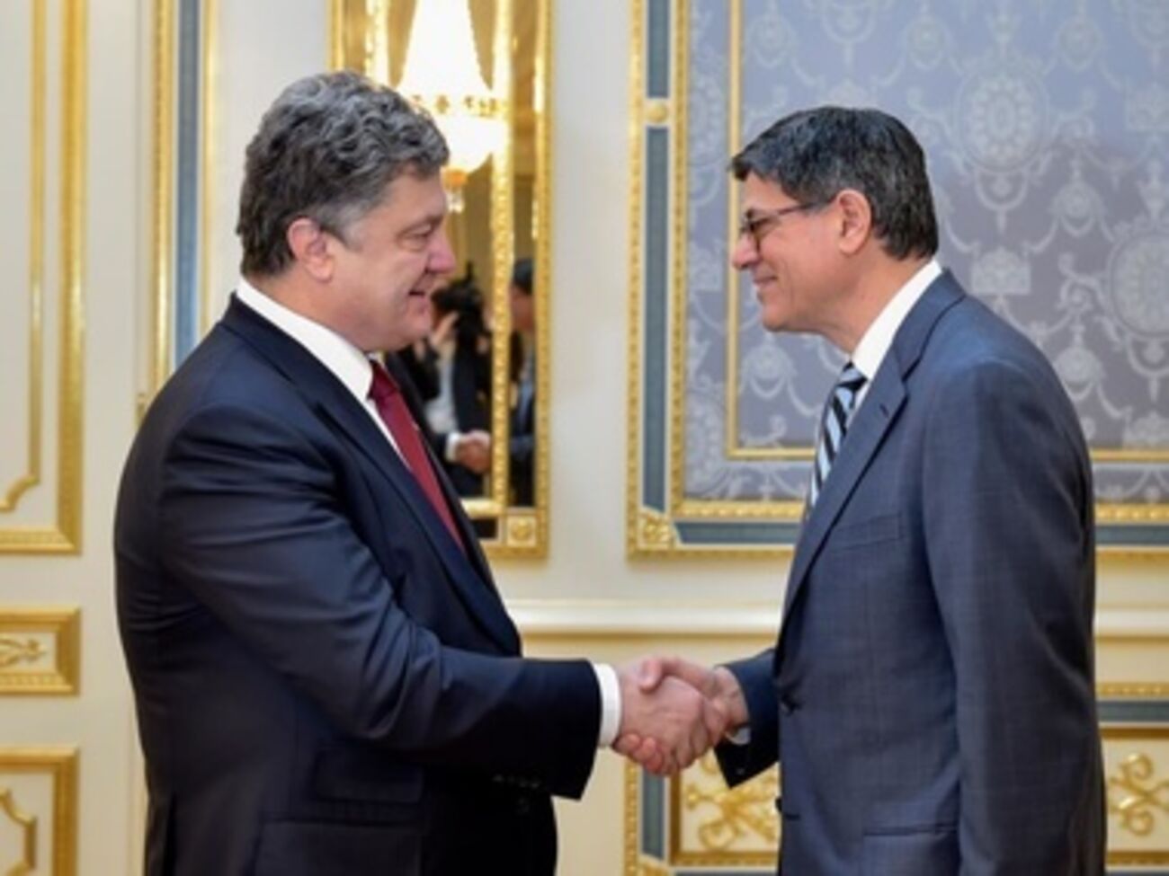 Петр Порошенко и Джейкоб Лью