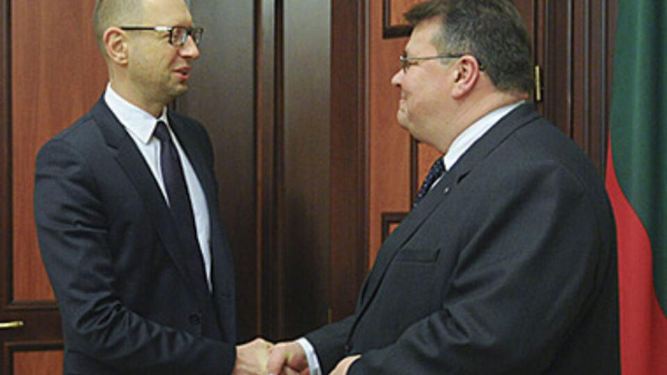 Арсений Яценюк и Линас Линкявичюс