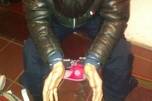 Задержанный милиционер-наркоторговец