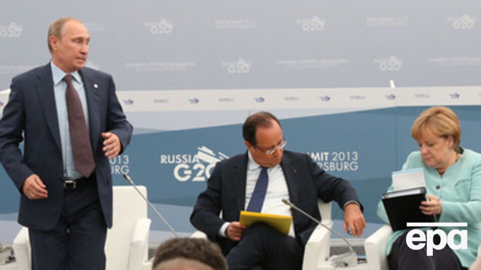 Путин, Меркель и Олланд поговорили о прекращении огня и отводе тяжелых вооружений на Донбассе