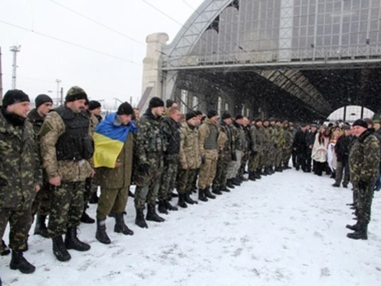 Во Львов из зоны АТО вернулись 500 военнослужащих отдельной механизированной бригады. Фоторепортаж