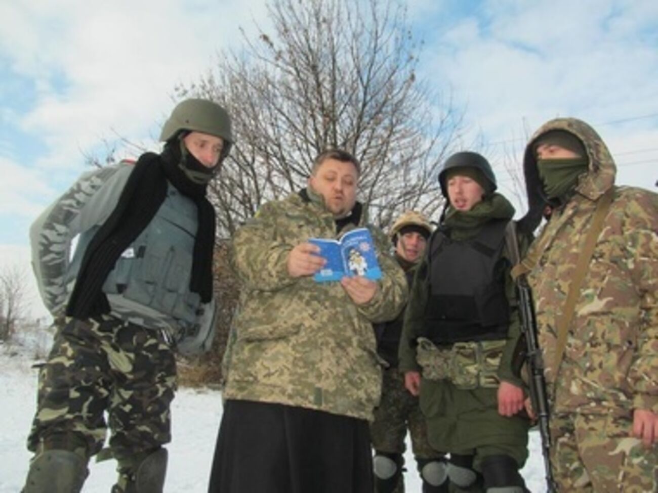 В зоне АТО помолились перед Рождеством