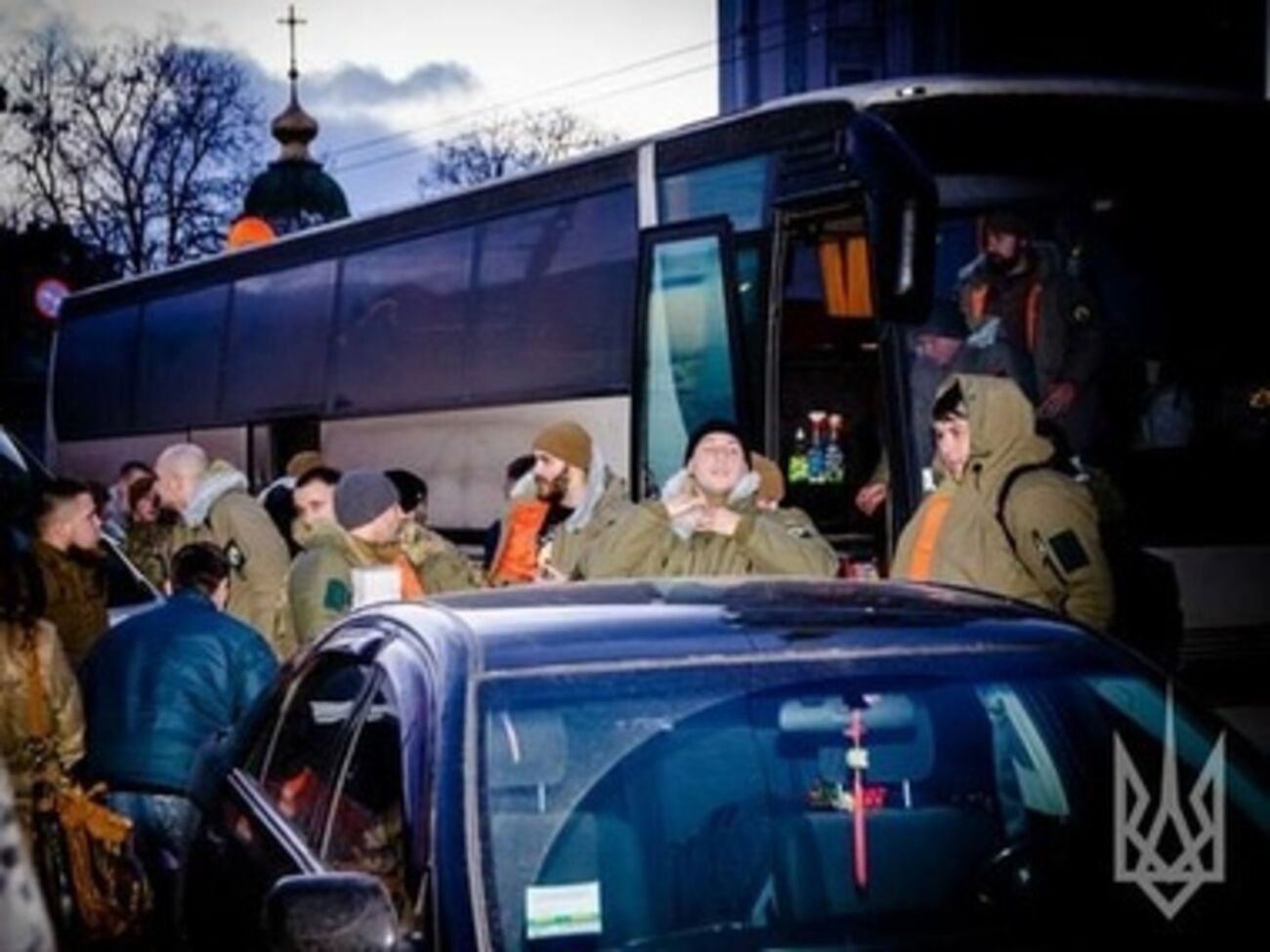 Бойцы "Азова" приехали на ротацию