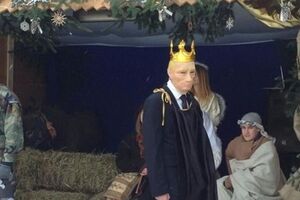 В вертепе Путин вместо царя Ирода
