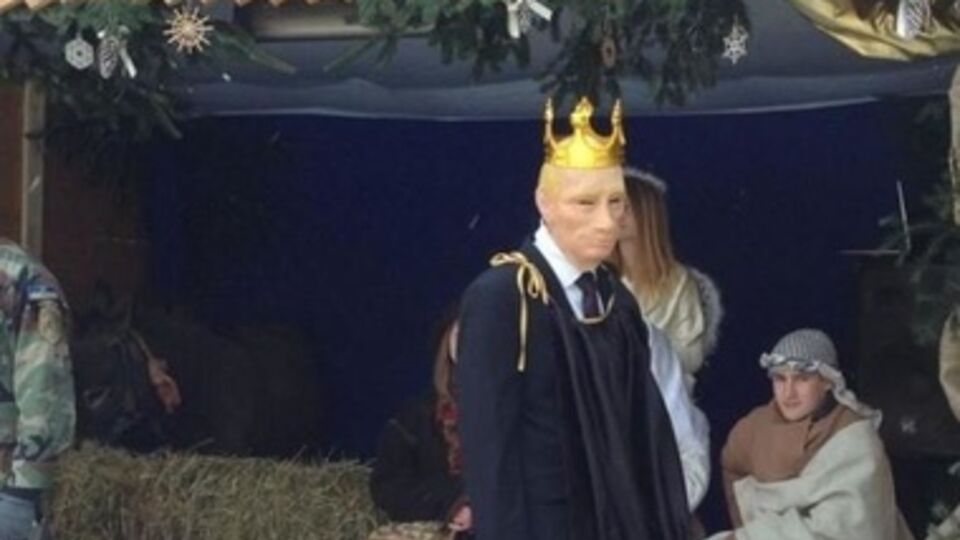 В вертепе Путин вместо царя Ирода