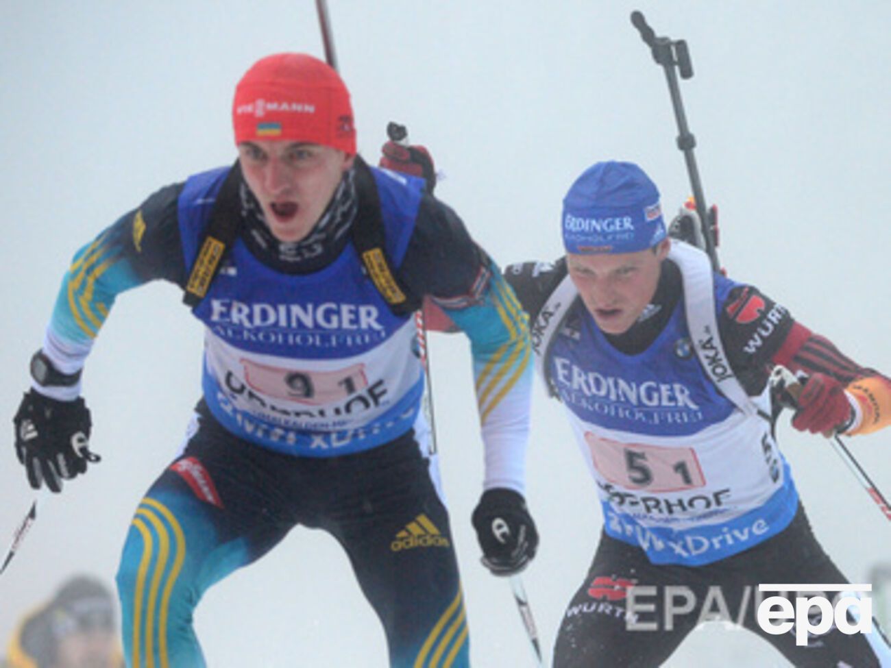 Украинские биатлонисты не смогли пробиться на пьедестал