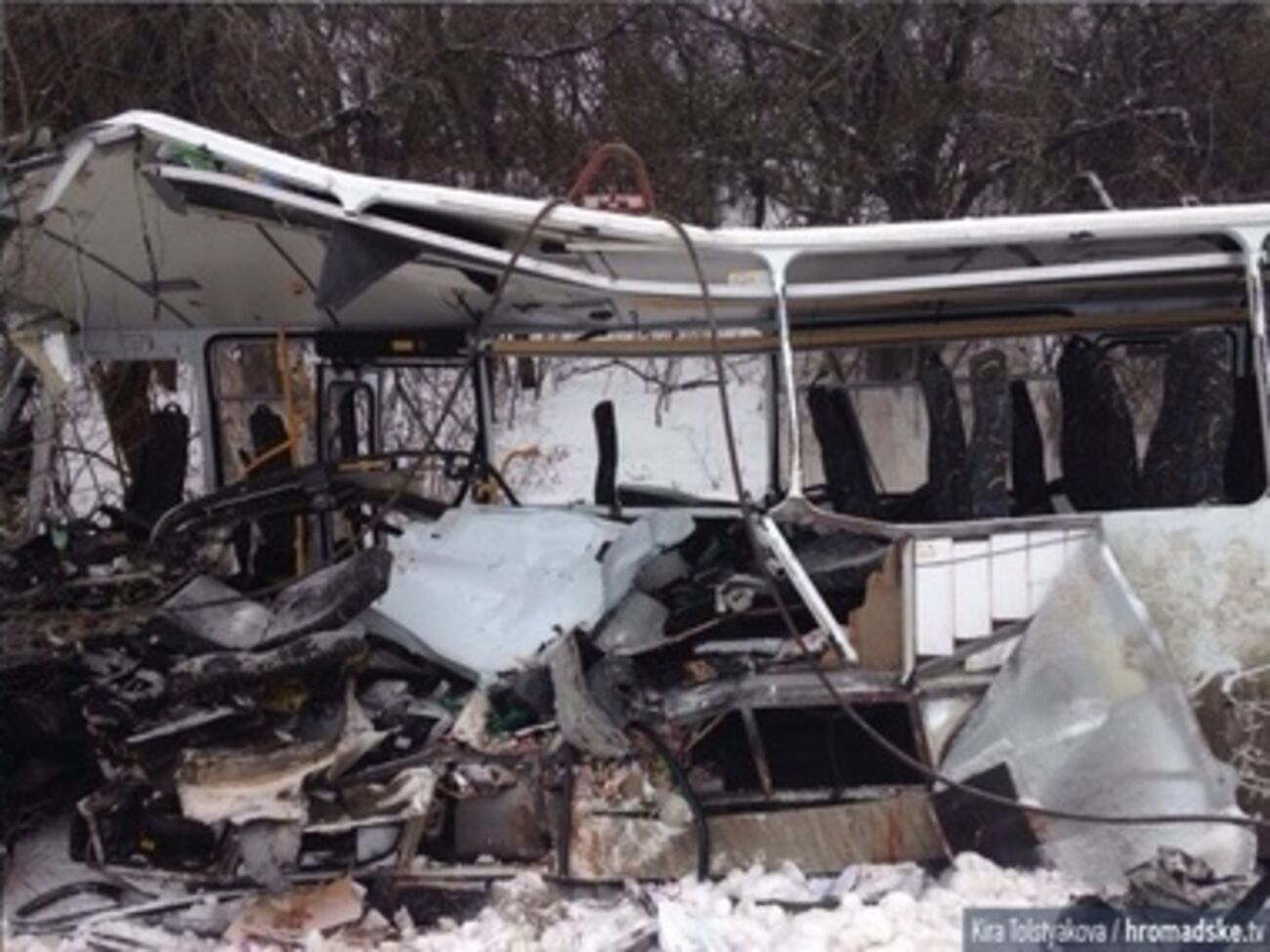 ДТП, в котором погибли 12 военных, произошло 5 января вблизи Артемовска