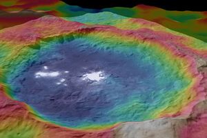 Зонд сфотографировал странные вспышки на Церере